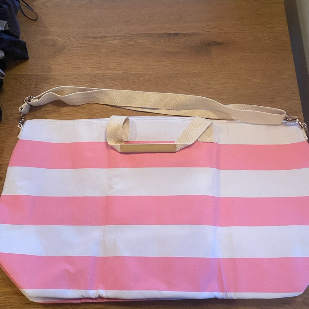 Victoria’s Secret Striped Overnight Travel Bag - Picture 2 of 6